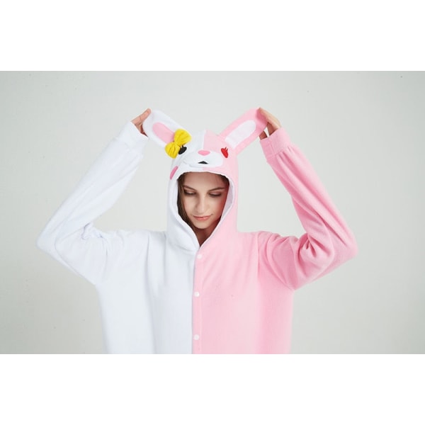 Vuxen Monomi Bear Kigurumi Onesies Cosplay Kostym 3D Monokuma Pyjamas Halloween Party Jumpsuits Pyjamas Kostym 3D Monokuma M