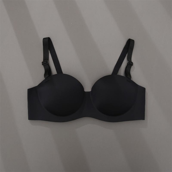 FINETOO Enkel Andningsbar Mode Enfärgad BH Sömlös Lätt Liten Storlek A/B Kupa Bralette Underkläder Lingerie Beige 38A/B