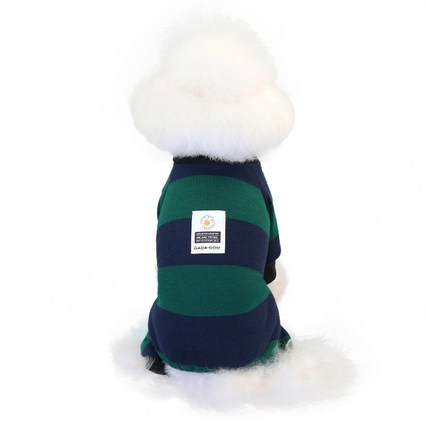 Efterår Varmt Kæledyrstøj Teddy Lille Hund Green XL