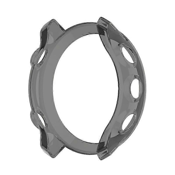 Halvtäckande ihåligt TPU-skyddsfodral (Transparent Svart) för Garmin Forerunner 158 / 55 Transparent Black