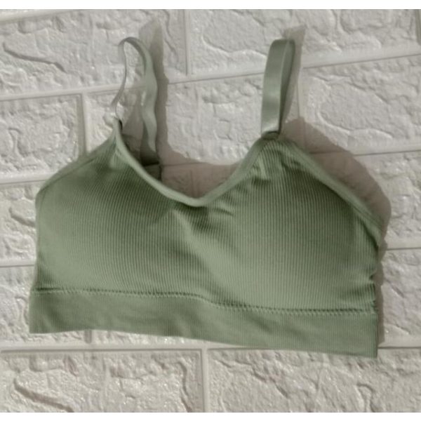 Yoga BH Andningsbar gymtopp Anti-svett Stötsäker Vadderad Träningsunderkläder För Kvinnor style 2 pink Free Size