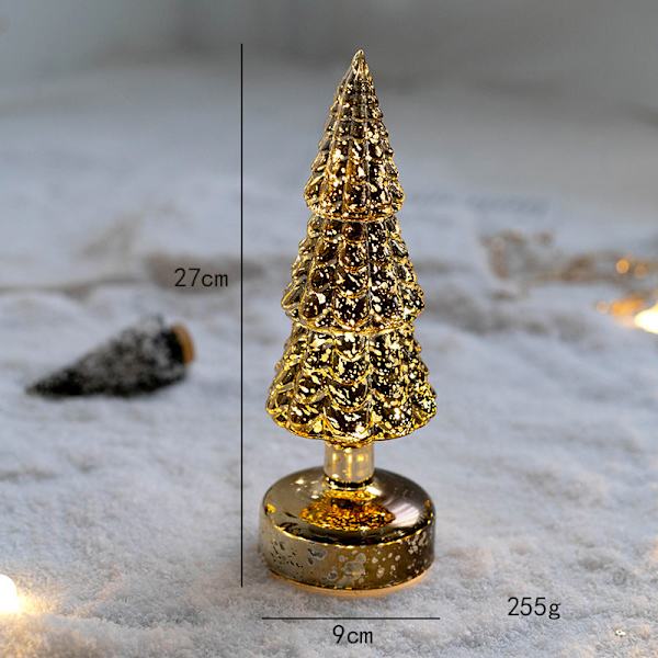 Joulukoriste Koristeellinen Lasinen Kotitalous Pöytäkoriste Hehkuvat Yövalot Sisustuslahja Christmas tree