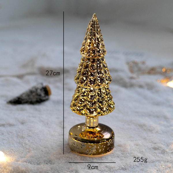 Julepynt Dekorativt Glass Husholdnings Skrivebordsdekorasjon Glødende Nattlys Ins Dekorasjon Gave Christmas tree