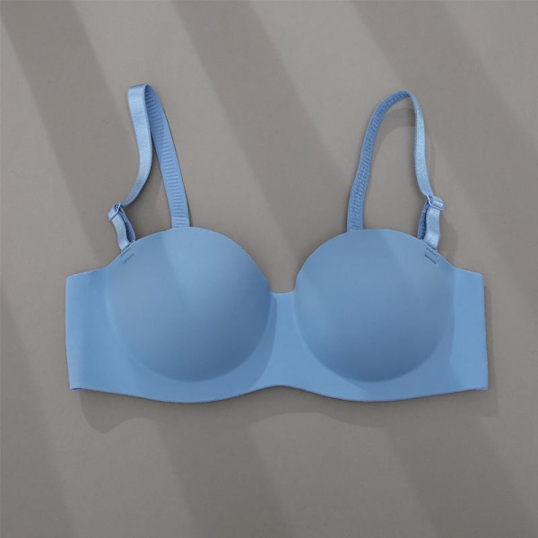 FINETOO Enkel Andningsbar Mode Enfärgad BH Sömlös Lätt Liten Storlek A/B Kupa Bralette Underkläder Lingerie Black 38A/B