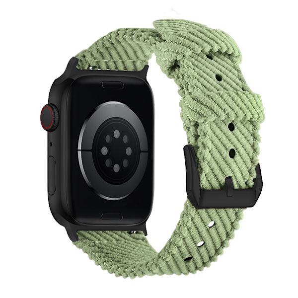 Klockarmband för Apple Watch iWatch för 38-40-41mm grön-svart spänne