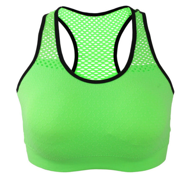 Joogaliivit Naisille Korkea Joustavuus Langattomat Pehmustetut Urheilutoppi Saumaton Fitnessliivi Naisille Green S