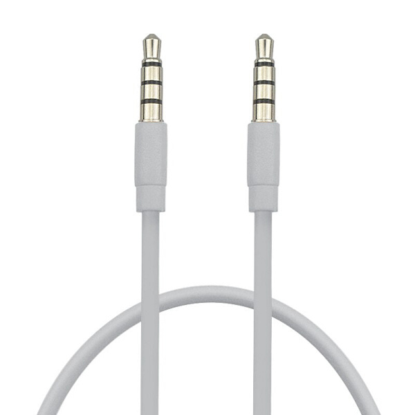 4-polig Aux-kabel 3,5 mm hane till hane Jack Ljudkabel Nickelpläterad kontakt Stereo Ljudsladd för Hörlurar Högtalare MP3/4 CD-spelare Green 1.5M