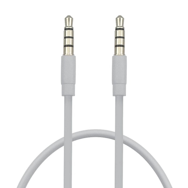 4-polig Aux-kabel 3,5 mm hane till hane Jack Ljudkabel Nickelpläterad kontakt Stereo Ljudsladd för Hörlurar Högtalare MP3/4 CD-spelare Purple 1M