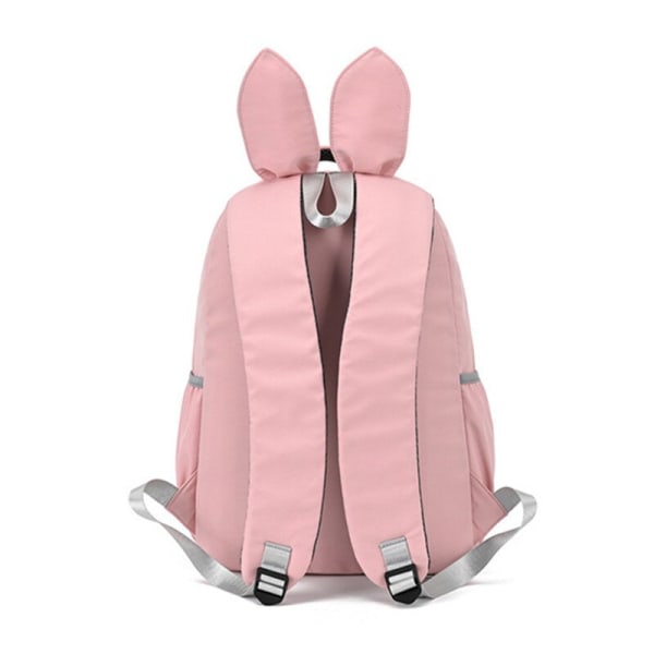 Skolväska för tonårsflickor barnryggsäckar sött djurtryck canvas skolryggsäck barn kattväska 569-1 Blue Backpacks