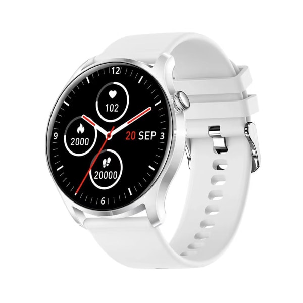 Multifunktionell Full Touch Blodtrycksmätning Multi Sportläge Bluetooth Smartklocka Gold