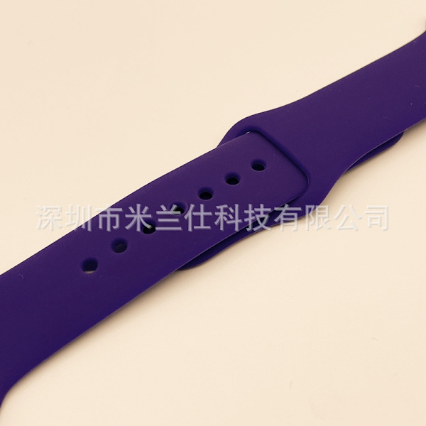 Klockarmband för Apple Watch iWatch 38/40/41/42mm-S10 utökad storlek ML kod 35 mörklila