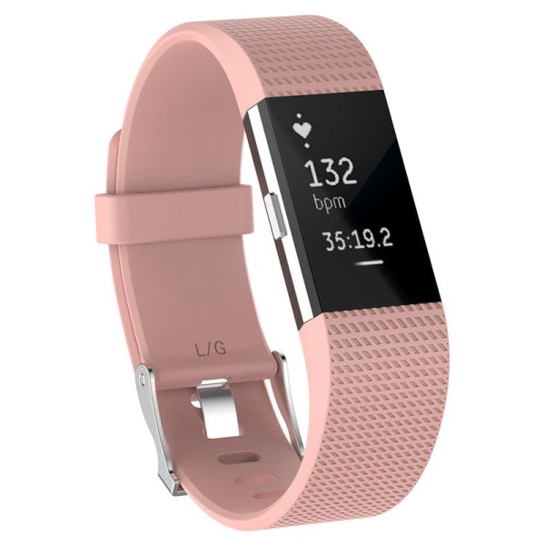 Armband Armrem Smart Klockarmband Mjukt Klockarmband Ersättning Smartwatch Armband För Fitbit Charge 2 Red L