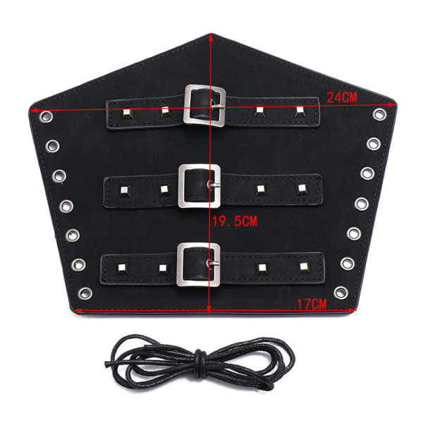 Läderarmband för män Handskydd Personlighet Brett Läder Punk Ridande Armskydd Brown