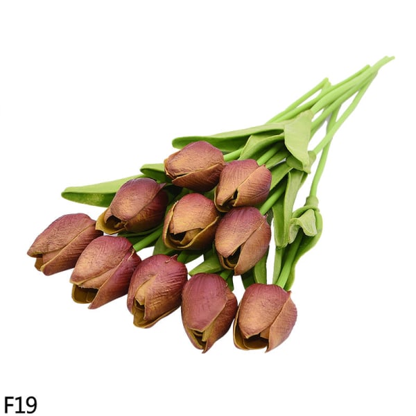 5/10 stk. Tulipan Kunstig Blomst Ekte Berørings Kunstig Bukett Falsk Blomst For Bryllupsfest Dekor Forsyninger Hjem Hage Ornamenter F19 10PCS