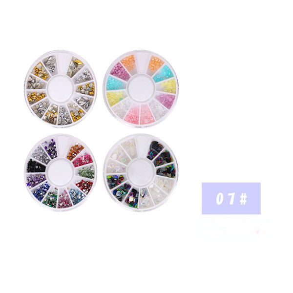 Nagelskönhetsverktygset Nagelborste Nagelfil Manikyr Smyckesplatta Dekoration 10-delars Set Nagelskönhetsprodukter Default Title