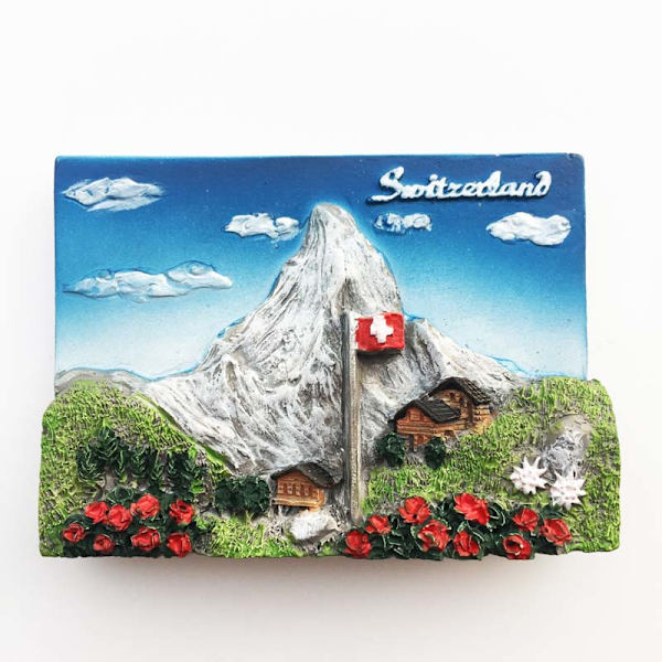 Sveitsi Jääkaappimagneetit Matkamuisto Sveitsiläinen Luzern Jungfrau Kappelisilta Käkikello Matkailu Magneettiset Jääkaappitarrat Cuckoo Clock 2