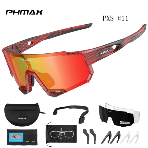 Sport utomhusglasögon för ridning 3 linsglasögon polariserade glasögon solglasögon nattsynsglasögon PXS#11(3 lenses) 17cm