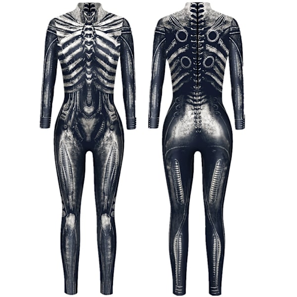 Robot Punk Jumpsuit Catsuit Sexet Cosplay Kostumer Zentai Halloween Bodysuit til Kvinder 18 XL