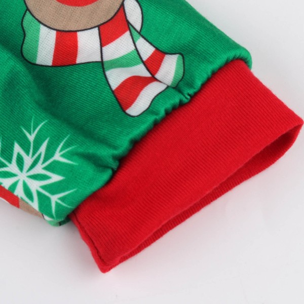 Jul Matchande Familj Pyjamas Set Hooded Tryck Jul Vuxen Barn Nattkläder Jumpsuit Kläder Green Mother M