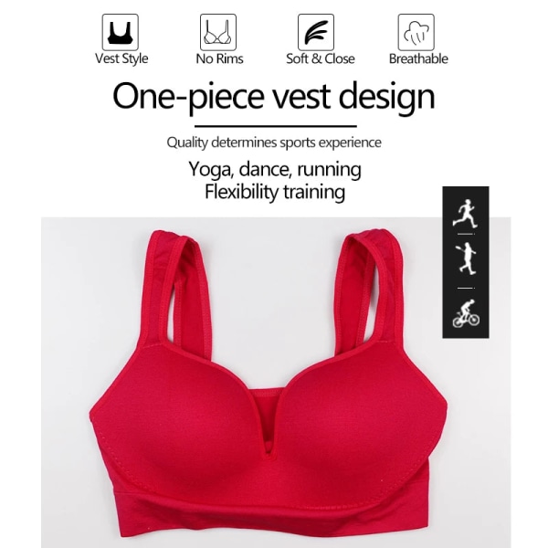 Joogaliivit Urheilutoppi Push Up Alusvaatteet Urheiluliivit Crop Fitness Urheiluvaatteet elegant blue M