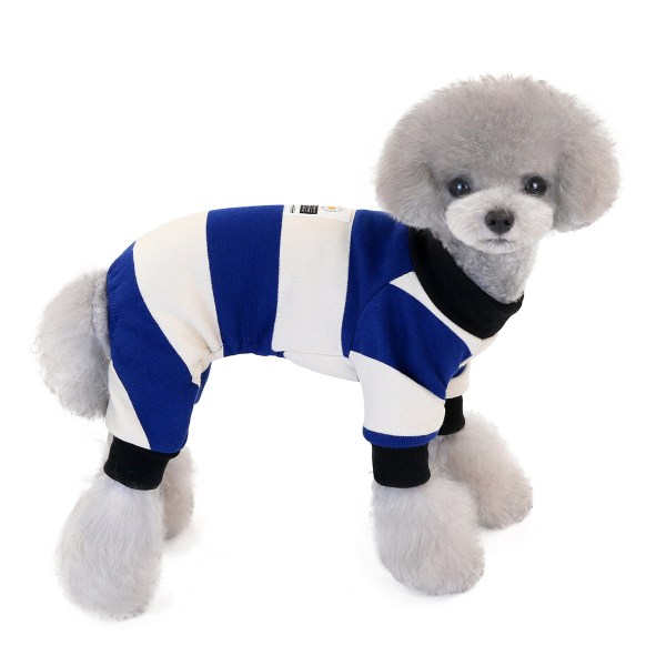 Efterår Varmt Kæledyrstøj Teddy Lille Hund Blue L