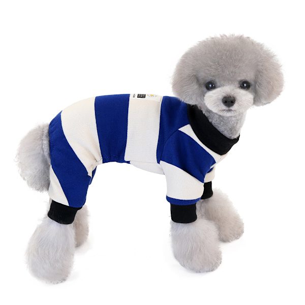 Syksyinen Lämmin Lemmikkivaatetus Teddy Pieni Koira Blue S