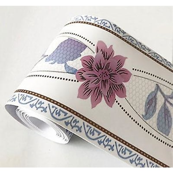 Selvklebende, 3D Blomster/geometrisk Design-PVC Vanntett, Borderline Tapet WB08 01 WB08 01
