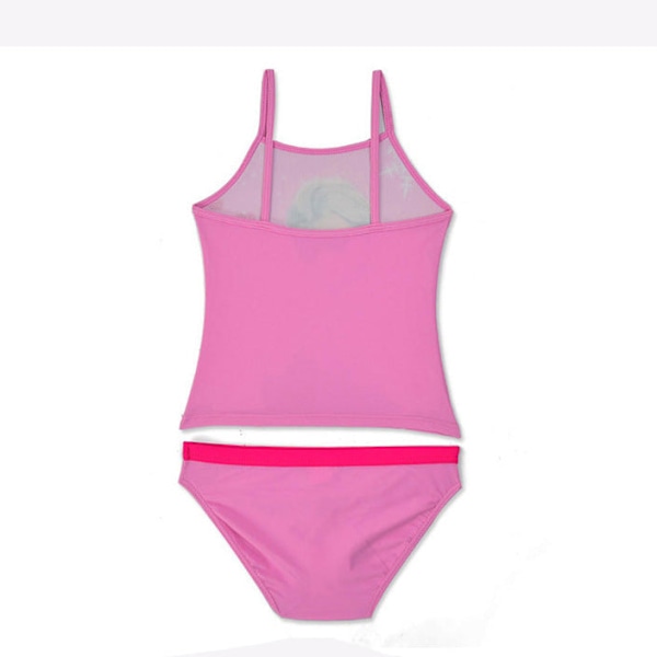 Barnbaddräkt Tecknad Badkläder Pink 140/146（7-8 Year）