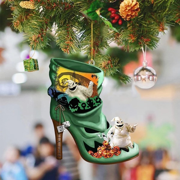 Jul Halloween dekorativt hänge DIY Personligt släktträd Hängande prydnad Docka akryl hänge Juldekorationer 1