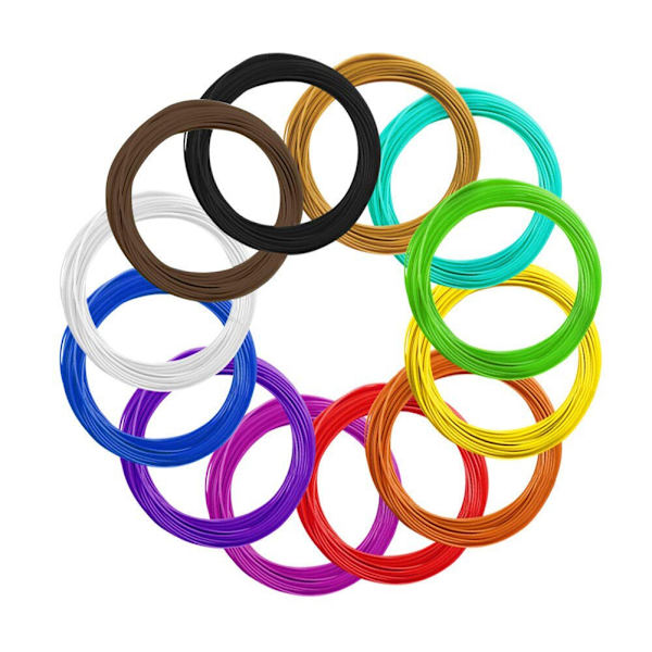 USB-driven 3D-pennsats med PLA-filamentpåfyllning LCD-skärm 3D-ritningsmålningspenna Automatisk konstskrivarpenna Kreativ gåva 3mx1.75mm As photo