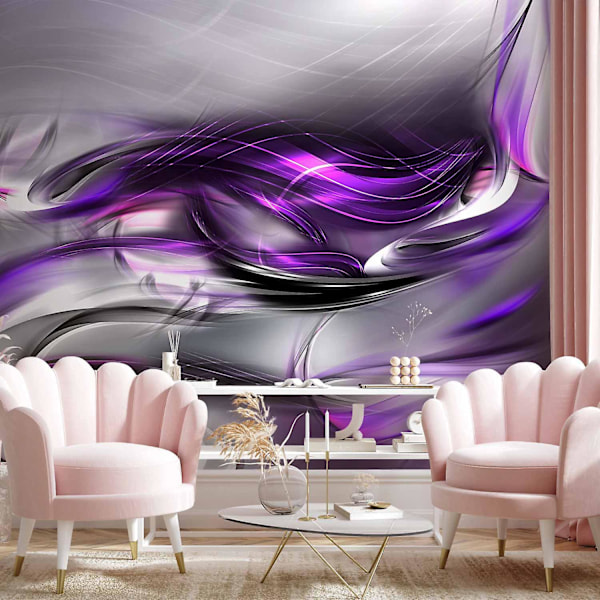 Itseliimautuva seinätarra - Violetit pyörteet 98x70 cm 98x70 cm