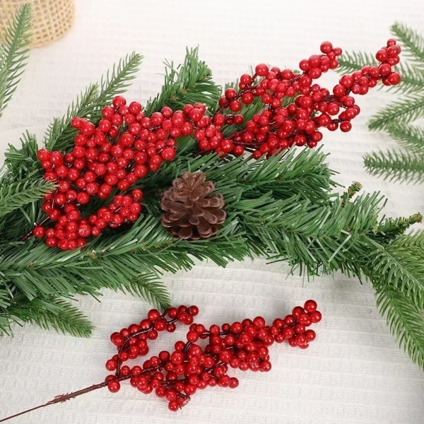 1-10 st Jul Simuleringsbär 14 Bär Konstgjord Blomma Frukt Körsbärsväxter Hem Juldekoration DIY Gåva A-1 PC