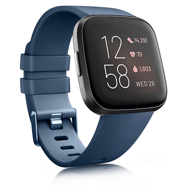 Korvaava ranneke Fitbit Versa 2 SE -rannekkeelle Silikoninen urheiluranneke Fitbit Versa Lite -rannekkeelle Älykellotarvike blue size L for versa 2