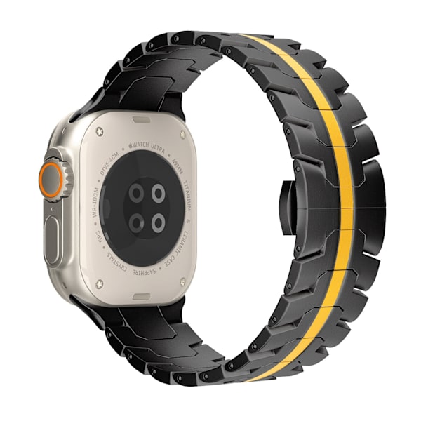 Klockarmband för Apple Watch iWatch 42/44/45/49mm Svart och Guld