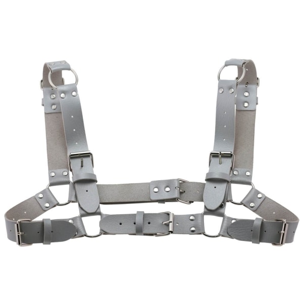 Naisten Miesten Seksikäs Punk Rintavaljaat Säädettävä Häkkimäinen Metallinen Vartaloketju PU-nahkainen Choker Statement Kaulakoru Juhla-asuste Red