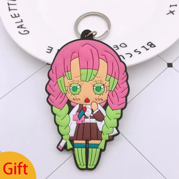 Aikuisten lasten Demon Slayer Kimetsu No Yaiba Anime Kimono Kanroji Mitsuri Cosplay -asu Kisatsutai Seksikkäät naisten Halloween-vaatteet Full Set and Wig 1 110cm