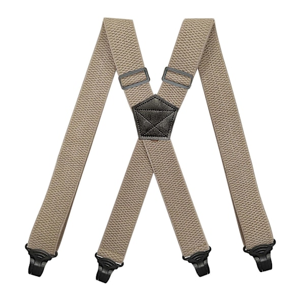 Dww-Kraftige Beige Bukseseler-3.8cm X-Formet Flyplass med Plastikklemmer