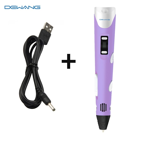 3D-penna Ritset för Barn 3D-skrivarpenna med USB RP800A PLA ABS Filament DIY Leksaker Födelsedagspresent Ritpenna 3D-utskriftspenna 10m filament no pen As  photo