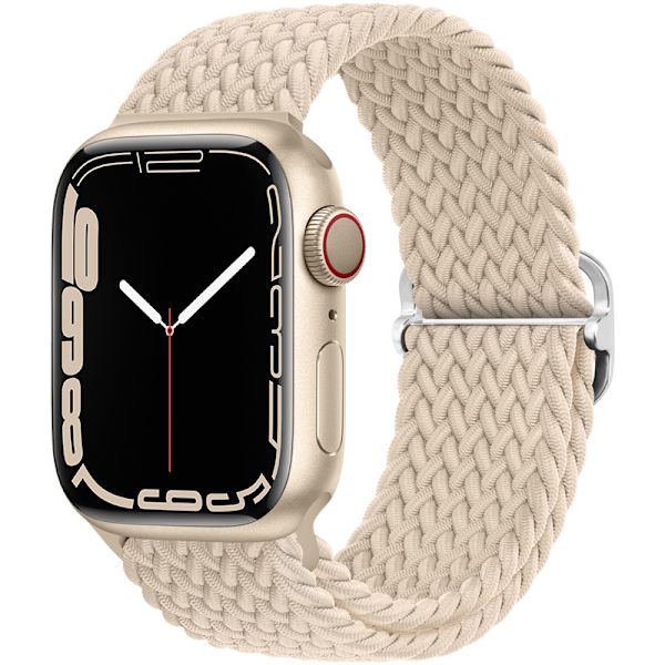 Urrem til Apple Watch iWatch 42/44/45/49mm 8-formet spænde råhvid
