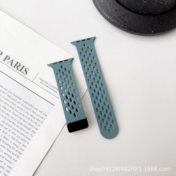 Klockarmband för Apple Watch iWatch 38/40/41mm Officiell Olivgrön