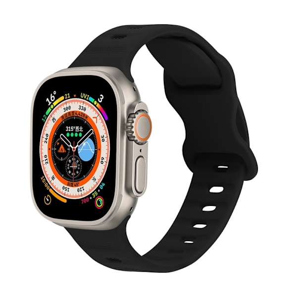 Urrem til Apple Watch iWatch 42-49mm sort æske sort