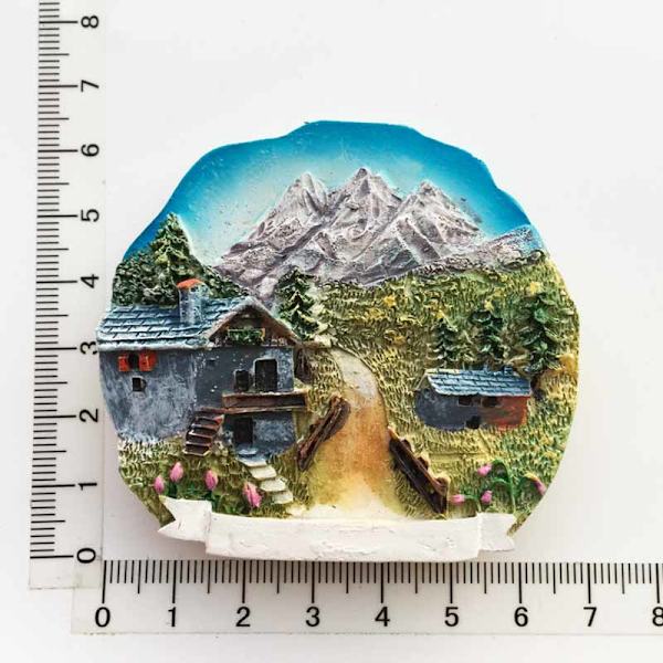 Sveitsi Jääkaappimagneetit Matkamuisto Sveitsiläinen Luzern Jungfrau Kappelisilta Käkikello Matkailu Magneettiset Jääkaappitarrat Lucerne b