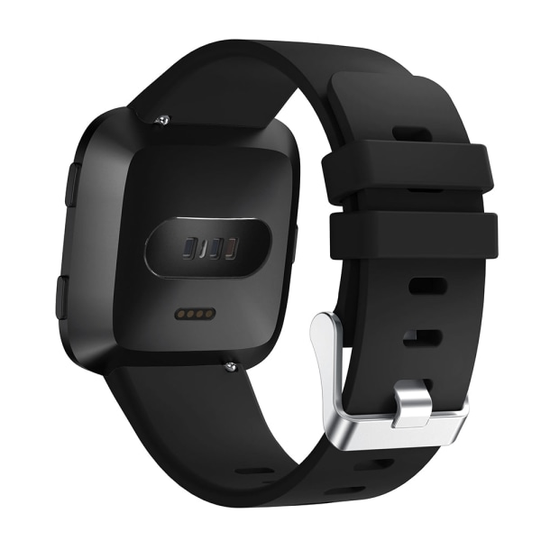 Fashion Classic Ersättningsarmband Sportarmband tillbehör för Fitbit Versa smartklocka armband Armbandsur S L Storlek Deep blue S