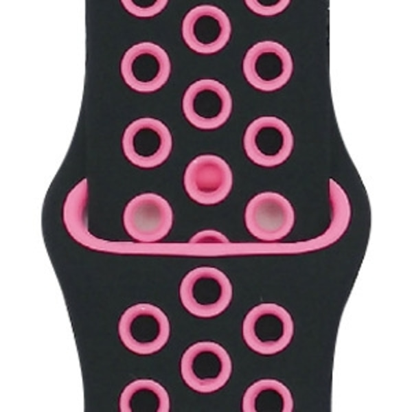 Urrem til Apple Watch iWatch til S10-42mm 38/40/41mm-S 7 sort + rosarød