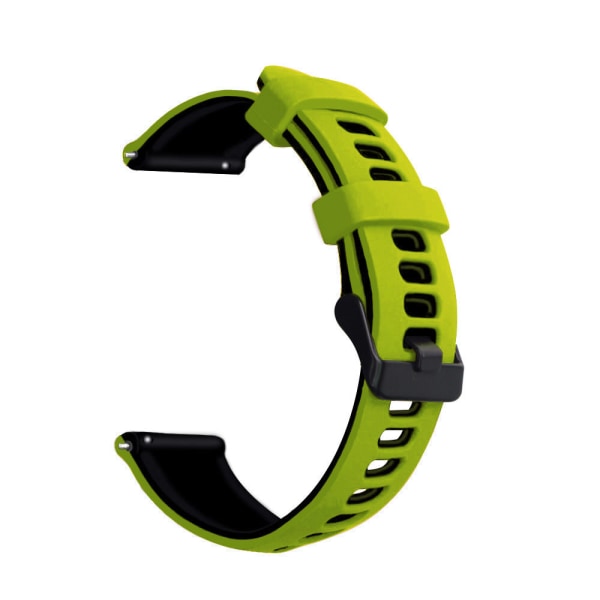 20/22mm Silikonarmband med två färger för Huawei GT2 Gaming 245 Outer lime and inner black 22mm