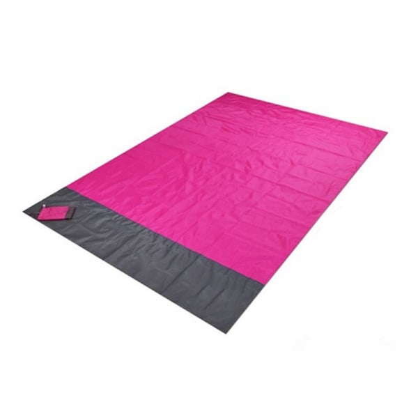 2x2,1 m Stort Strandhåndklæde Måtte Anti Sandfrit Strand Anti Sand Strandtæppe Oversized Lomme Picnic Vind Forebyg Sandtæt Army Green 2.1x2m