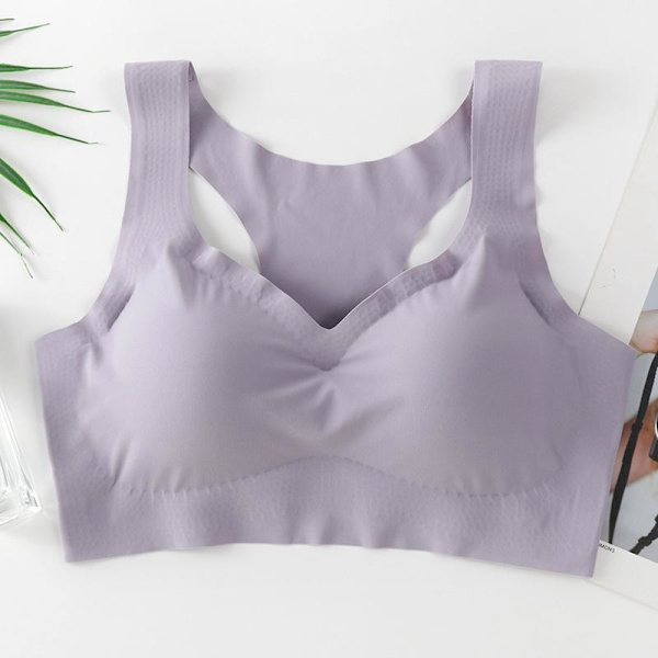 Seksikkäät syvään uurretut V-liivit naisille, langattomat rintaliivit, push-up-pehmustetut bralettet, saumattomat mukavat alusvaatteet, Femme Pink S