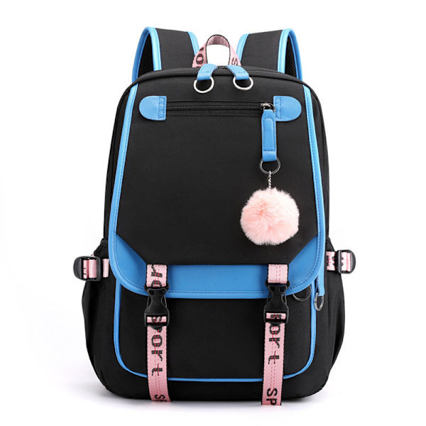Swagger Taske med Nylon Materiale Rygsække BlackBTS