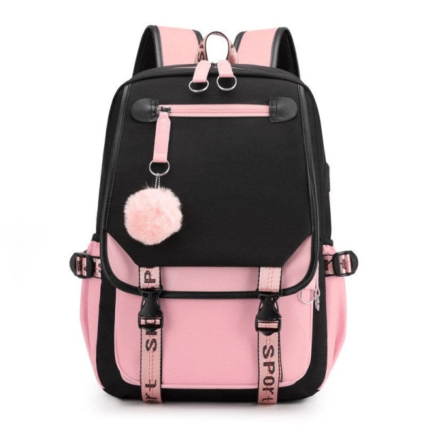 Skolväska barn skolryggsäck för flickor koreansk stil svart rosa söt ryggsäck kawaii ryggsäckar för tonårsflickor present Yellow Schoolbag