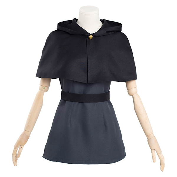 Ugglan Cosplay Hus Kostym Mörk Uniform Kappa Klänning Outfits Halloween Karneval Kostym Female Size L